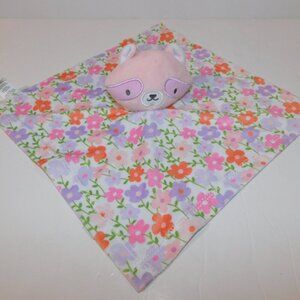 Pink Purple Floral Deni Raccoon ITY by Ingenuity Security Blanket Baby Lovey